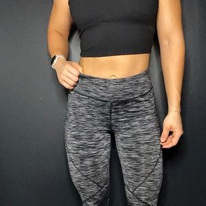 Kyodan Ultra High Rise Black Space Dye Workout Leggings